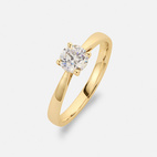 Solitaire ring four claws Classique